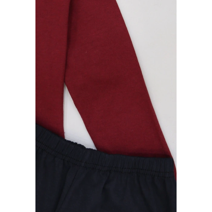 5-12 Yaş Erkek Süprem Pijama Takımı Bordokırmızı - 42519.1048.