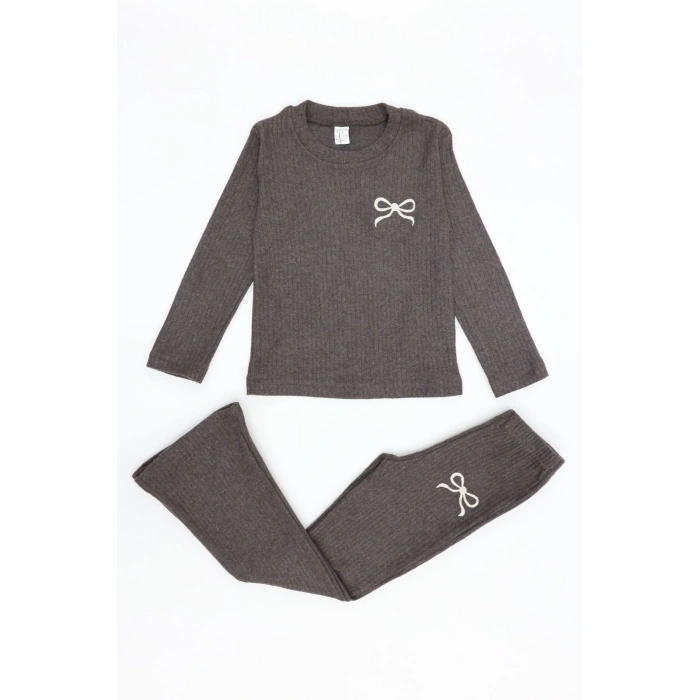 5-12 Yaş İnterlok Baskılı Takım Acıkahve - 52182.1567.