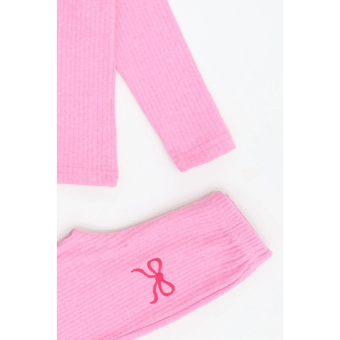 5-12 Yaş İnterlok Baskılı Takım Açıkpembe - 52182.1567.