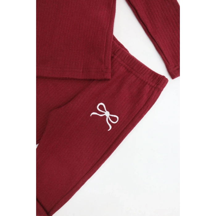 5-12 Yaş İnterlok Baskılı Takım Bordo - 52182.1567.