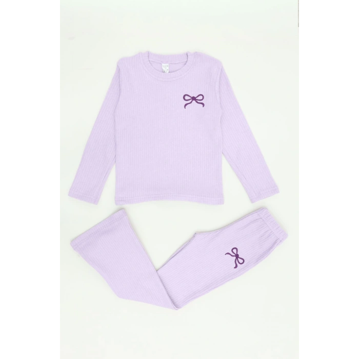 5-12 Yaş İnterlok Baskılı Takım Lila - 52182.1567.