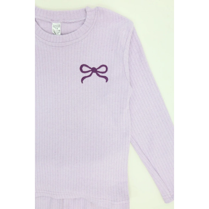 5-12 Yaş İnterlok Baskılı Takım Lila - 52182.1567.