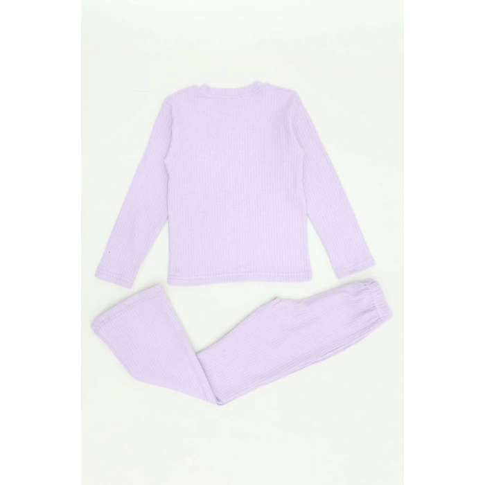 5-12 Yaş İnterlok Baskılı Takım Lila - 52182.1567.