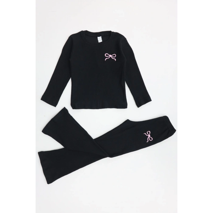 5-12 Yaş İnterlok Baskılı Takım Siyah - 52182.1567.