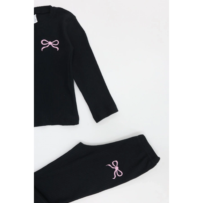 5-12 Yaş İnterlok Baskılı Takım Siyah - 52182.1567.