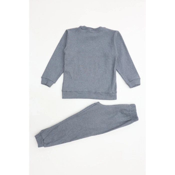 5-12 Yaş İnterlok Fitilli Takım Füme - 52183.1567.