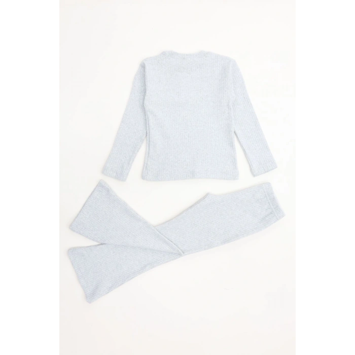 5-12 Yaş İnterlok Fitilli Takım Gri - 52185.1567.