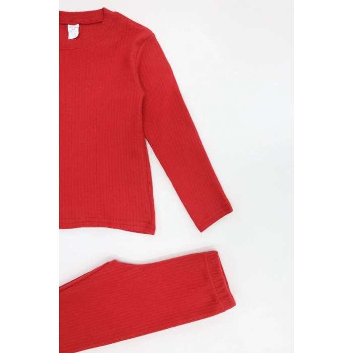 5-12 Yaş İnterlok Fitilli Takım Kırmızı - 52181.1567.