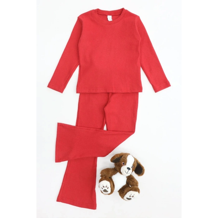 5-12 Yaş İnterlok Fitilli Takım Kırmızı - 52185.1567.