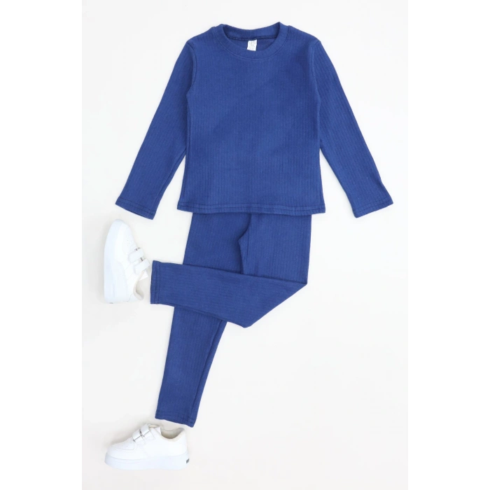 5-12 Yaş İnterlok Fitilli Takım Lacivert - 52181.1567.