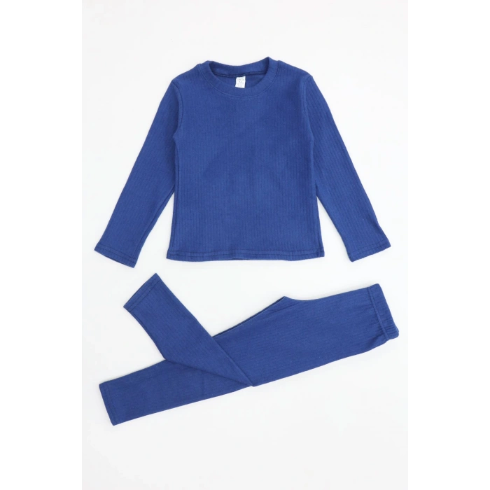 5-12 Yaş İnterlok Fitilli Takım Lacivert - 52181.1567.