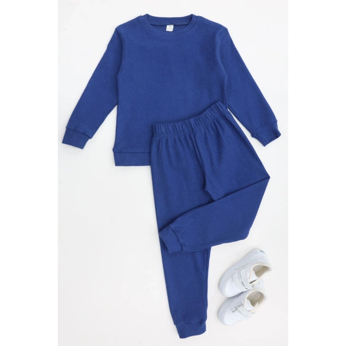 5-12 Yaş İnterlok Fitilli Takım Lacivert - 52183.1567.