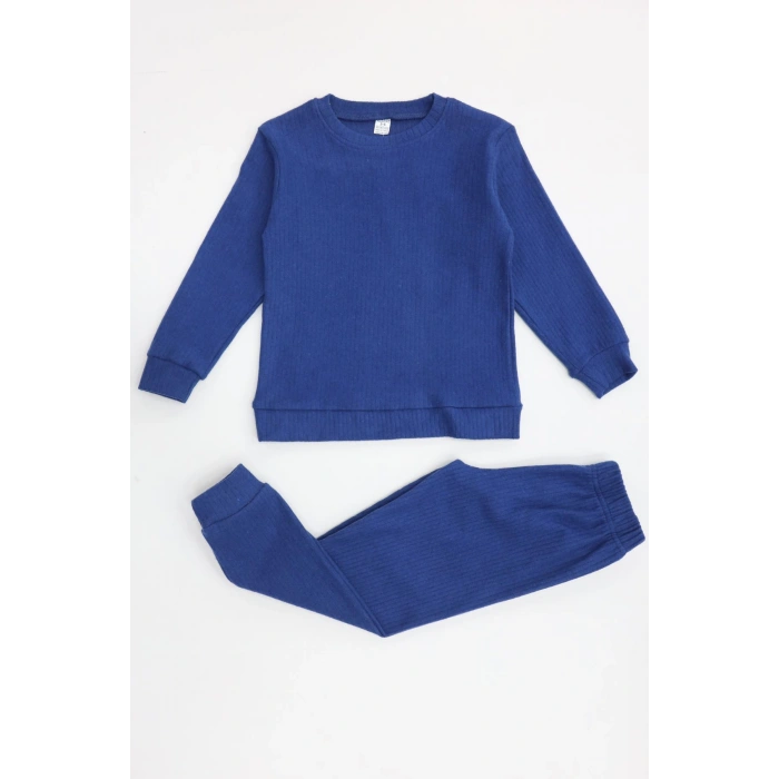 5-12 Yaş İnterlok Fitilli Takım Lacivert - 52183.1567.