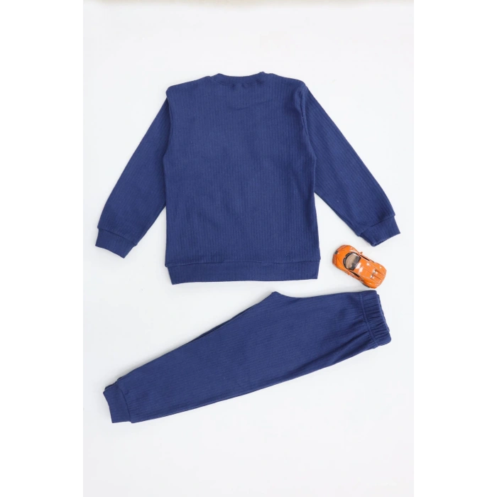 5-12 Yaş İnterlok Fitilli Takım Lacivert - 52184.1567.