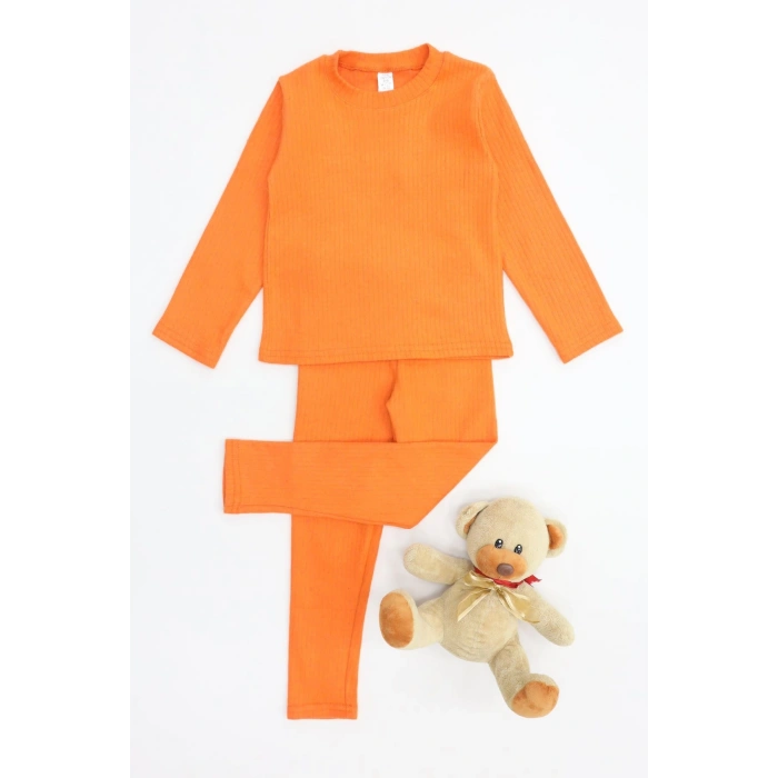 5-12 Yaş İnterlok Fitilli Takım Turuncu - 52181.1567.