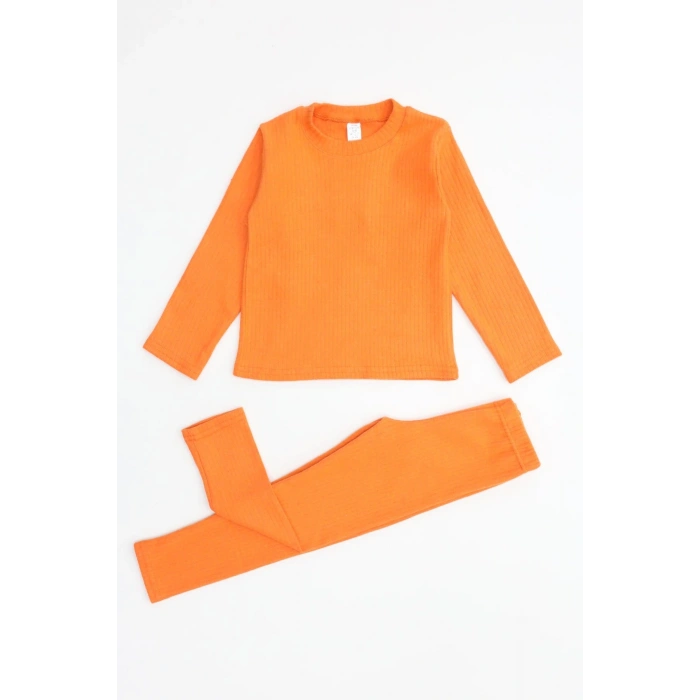 5-12 Yaş İnterlok Fitilli Takım Turuncu - 52181.1567.