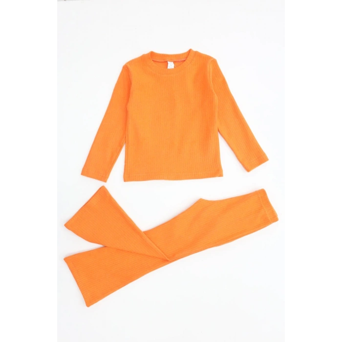 5-12 Yaş İnterlok Fitilli Takım Turuncu - 52185.1567.