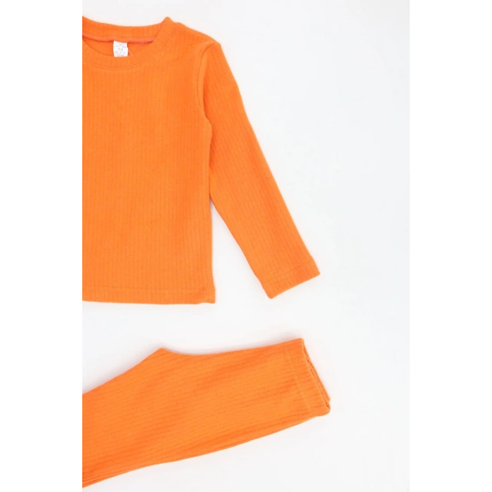 5-12 Yaş İnterlok Fitilli Takım Turuncu - 52185.1567.