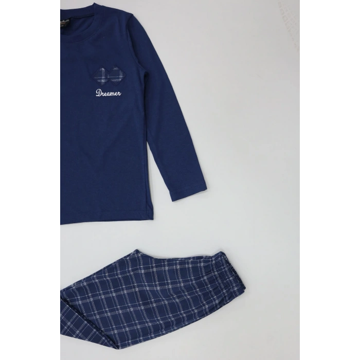 5-12 Yaş Süprem Pijama Takımı Lacivert - 52091.1048.