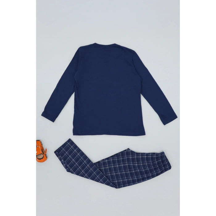 5-12 Yaş Süprem Pijama Takımı Lacivert - 52091.1048.