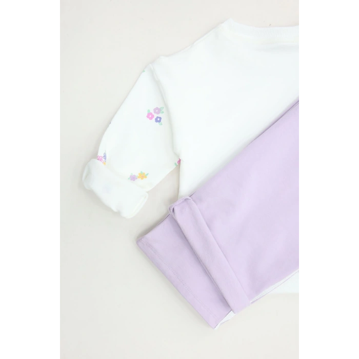 6-9 Yaş 2 İplik Şardonlu Çocuk Takım Lila1 - 6264369.1576.