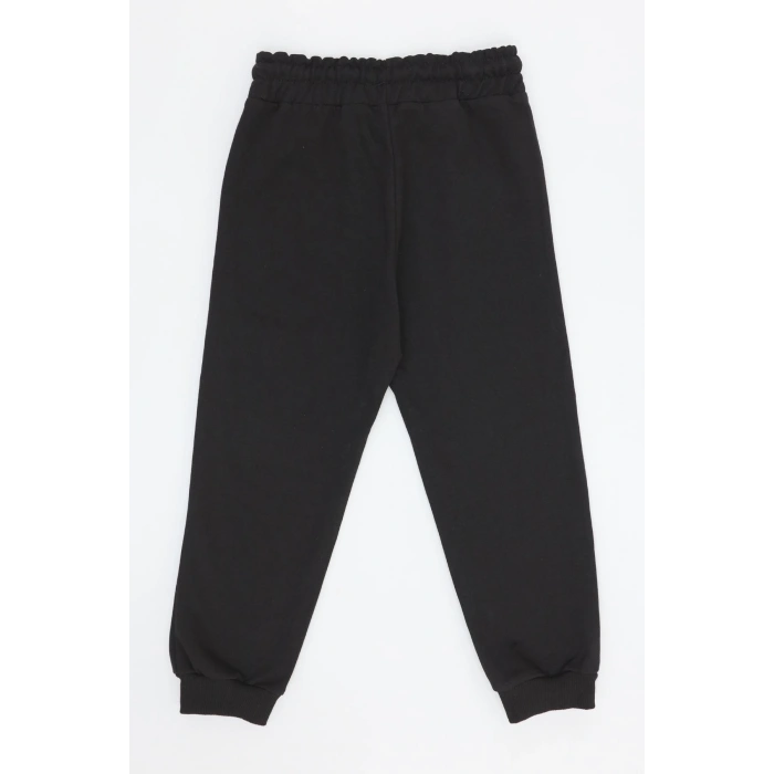 6-9 Yaş 2 İplik Şardonsuz Eşofman Altı Siyah - 2260011.1576.