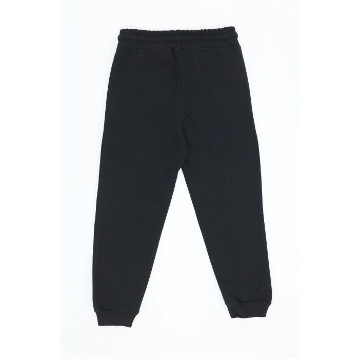 6-9 Yaş 2 İplik Şardonsuz Eşofman Altı Siyah - 6260030.1576.