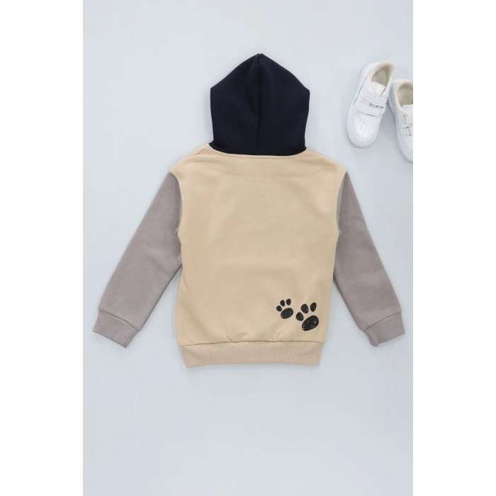 6-9 Yaş 3 İplik Şardonlu Sweat Lacivert - 2264009.1576.