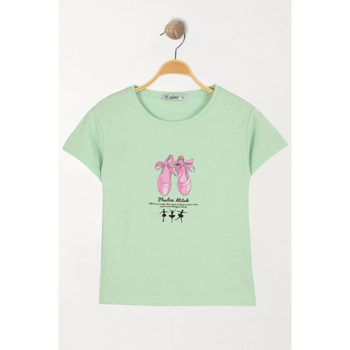 6-9 Yaş Çocuk Tişört Mint - 6250106.1576.