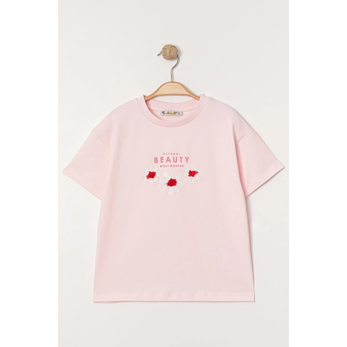 6-9 Yaş Çocuk Tişört Pembe - 6254101.1576.