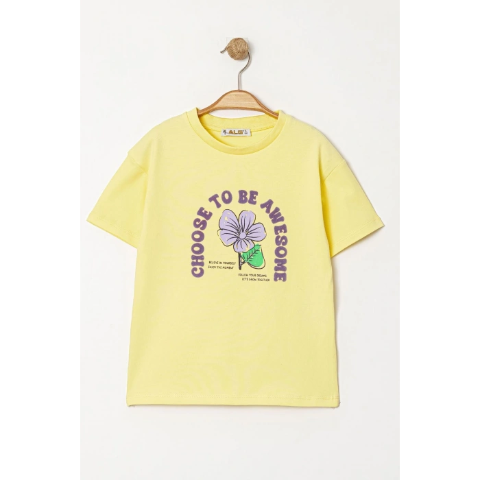 6-9 Yaş Çocuk Tişört Sarı - 6254190.1576.