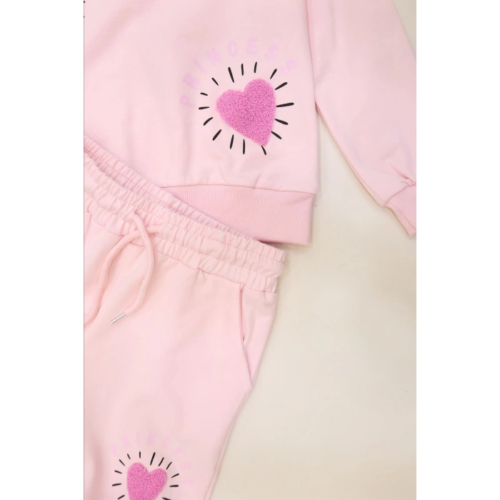 6-9 Yaş Şardonlu Yumoş Kumaş Takım Açıkpembe - 6264320.1576.