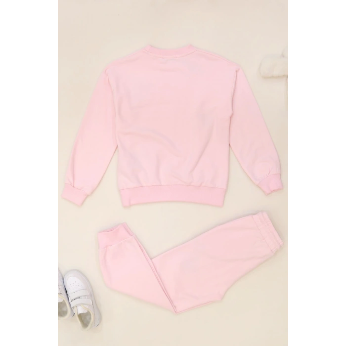 6-9 Yaş Şardonlu Yumoş Kumaş Takım Açıkpembe - 6264320.1576.
