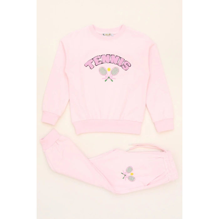 6-9 Yaş Şardonlu Yumoş Kumaş Takım Açıkpembe - 6264361.1576.