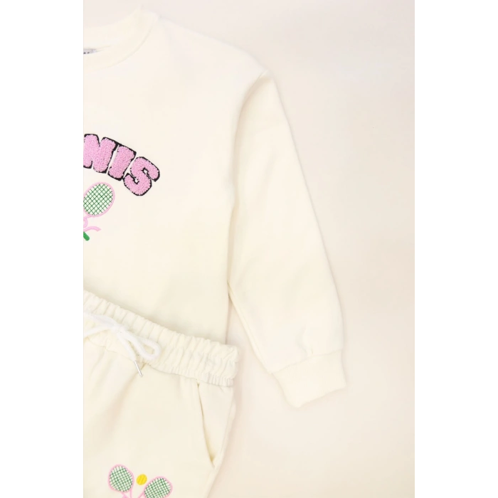 6-9 Yaş Şardonlu Yumoş Kumaş Takım Ekru - 6264361.1576.