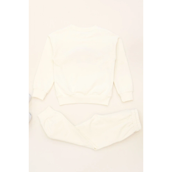 6-9 Yaş Şardonlu Yumoş Kumaş Takım Ekru - 6264361.1576.