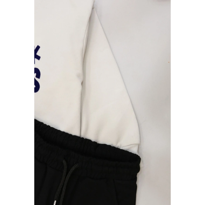 6-9 Yaş Şardonlu Yumoş Kumaş Takım Gri - 2264058.1576.