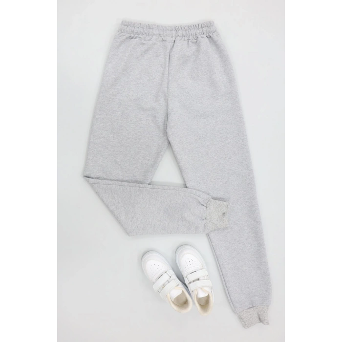 8-16 Yaş 2 İplik Eşofman Altı Gri - 55038.2066.