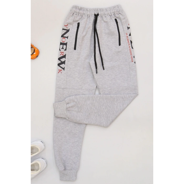 8-16 Yaş 2 İplik Likralı Eşofman Altı Dumangri - 42184.2066.