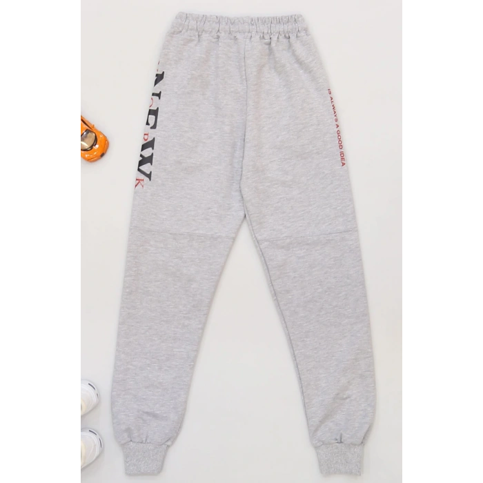 8-16 Yaş 2 İplik Likralı Eşofman Altı Dumangri - 42184.2066.