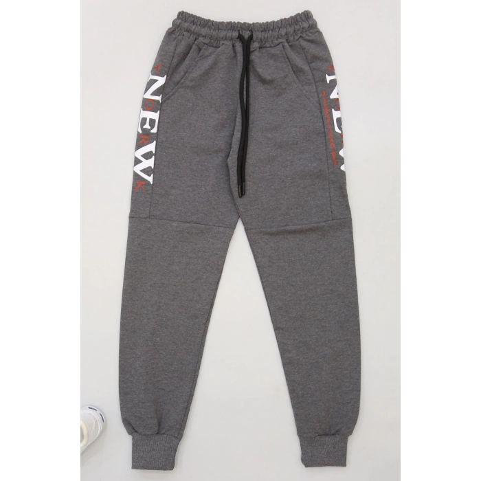 8-16 Yaş 2 İplik Likralı Eşofman Altı Füme - 42184.2066.