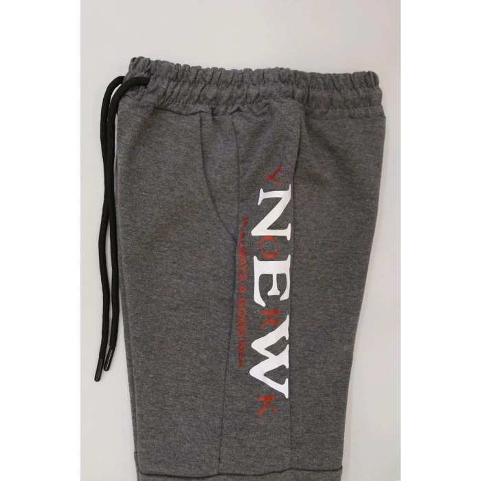 8-16 Yaş 2 İplik Likralı Eşofman Altı Füme - 42184.2066.