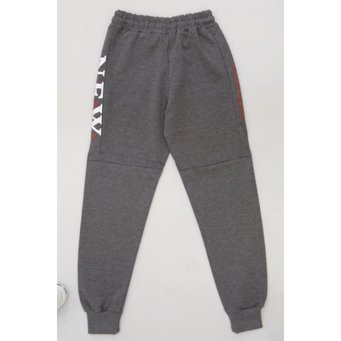 8-16 Yaş 2 İplik Likralı Eşofman Altı Füme - 42184.2066.