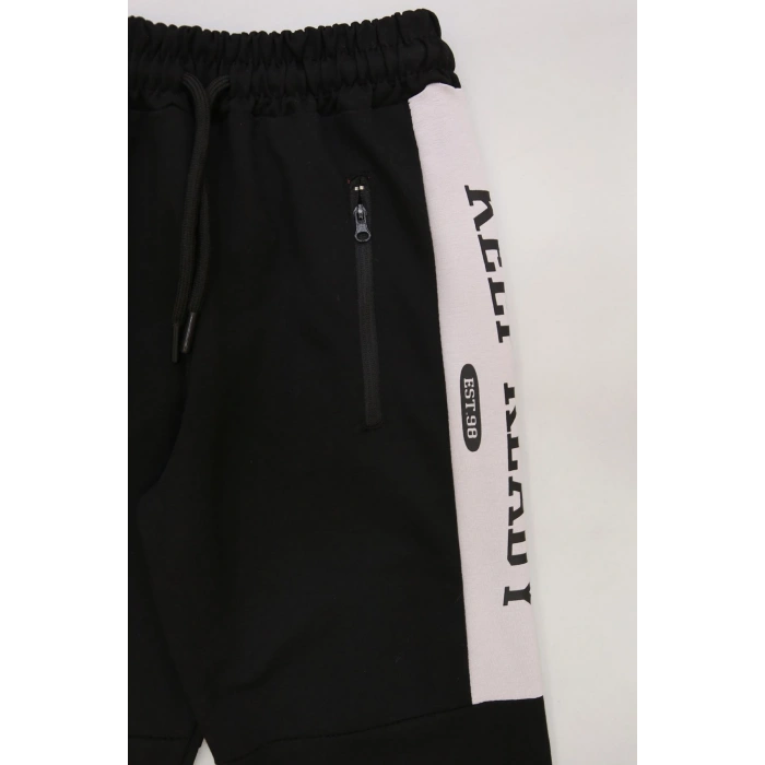 8-16 Yaş 2 İplik Likralı Eşofman Altı Siyahvizon - 42183.2066.