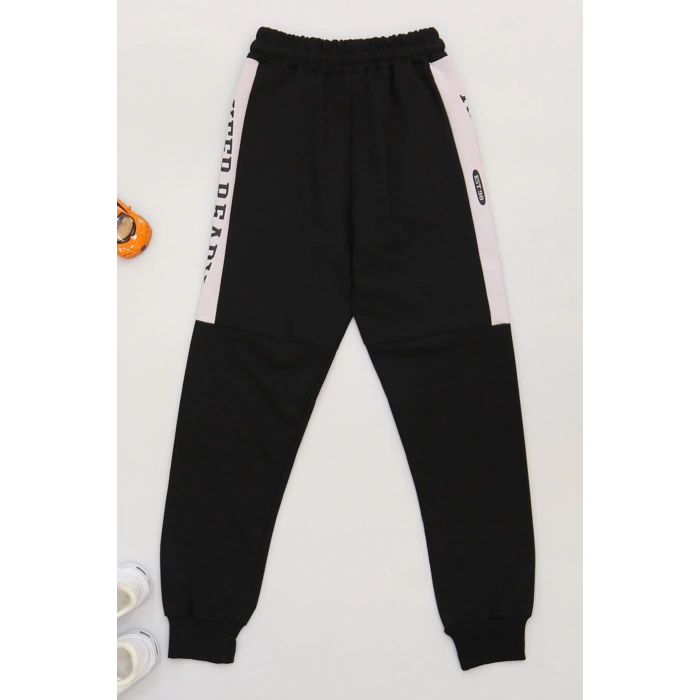 8-16 Yaş 2 İplik Likralı Eşofman Altı Siyahvizon - 42183.2066.