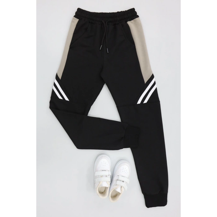 8-16 Yaş 2 İplik Likralı Eşofman Altı Siyahvizon - 52174.2066.