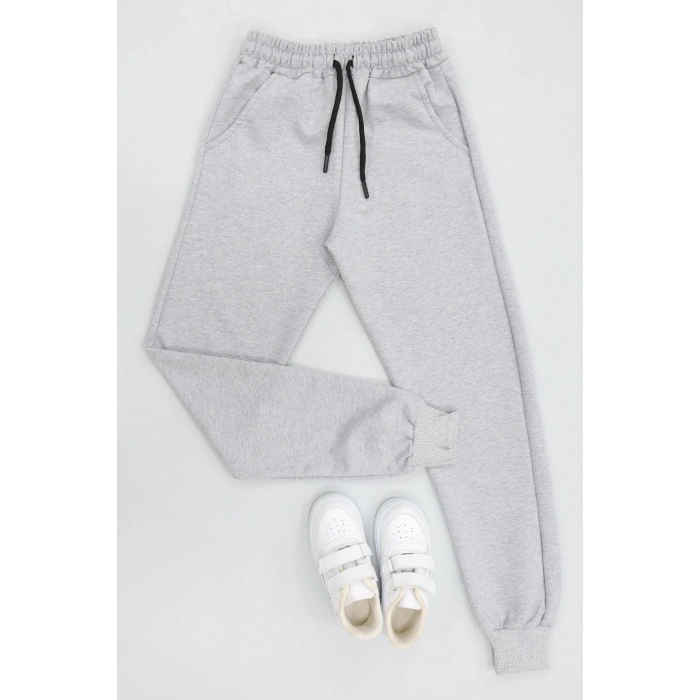 8-16 Yaş Dalgıç Eşofman Altı Gri - 50943.2066.