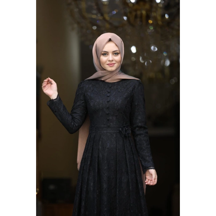 Ahunisa Henna Abiye Siyah 5646