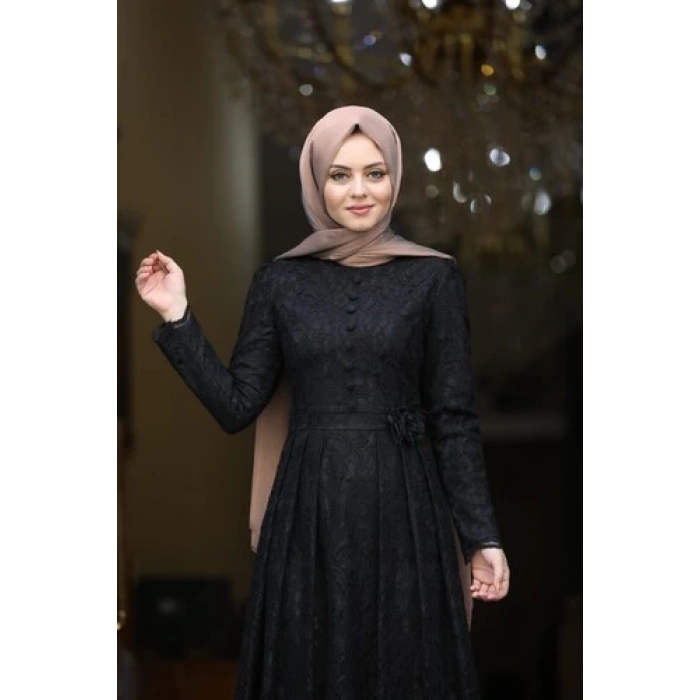 Ahunisa Henna Abiye Siyah 5646