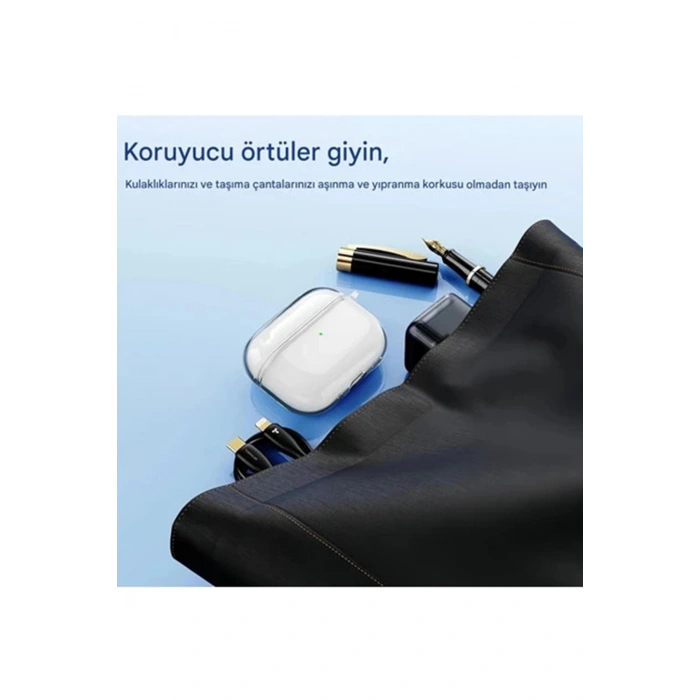 Airpods Pro 3. Nesil İle Uyumlu Şeffaf Cyrstal Clear Ultra Berrak Kılıf ( Kulaklık Değildir )